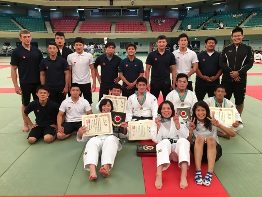 東京学生柔道体重別選手権大会、４階級制覇！