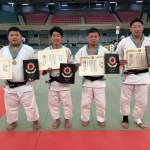 東京学生柔道体重別選手権大会、４階級で優勝！